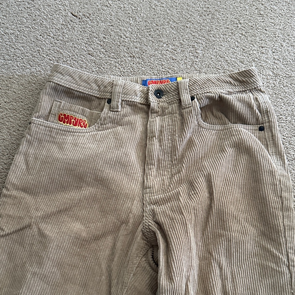 Empyre Beige Corduroy Pants for Men